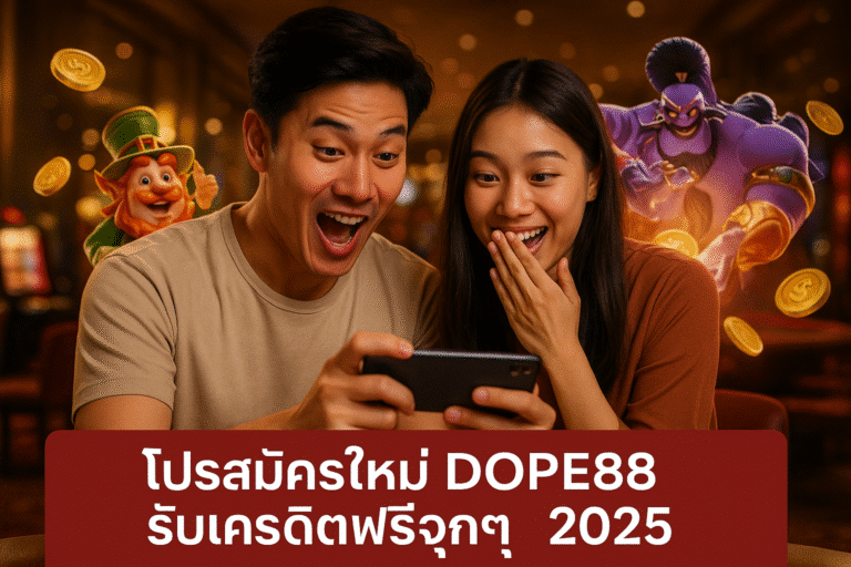 โปรสมัครใหม่ DOPE88 รับเครดิตฟรีจุกๆ 2025